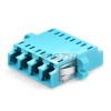 LC-UPC на LC-UPC 10G OM3 Quad Адаптер с фланцем