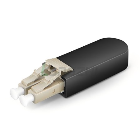 LC-UPC Duplex PVC OM1 62.5/125 Multimode Fiber Loopback Module