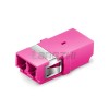 LC-UPC to LC-UPC 10G Multimode OM4 Duplex SC Type Fiber Optic Adapter, Violet Plastic