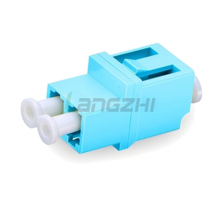 LC-UPC to LC-UPC Duplex OM3 OM4 Multimode Fiber Optic Adapter, Standard Type
