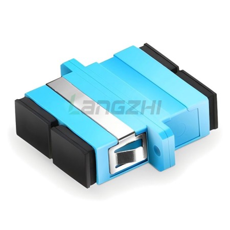 SC-UPC to SC-UPC 10G OM3 Multimode Fiber Optic Adapter, Aqua