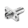 FC-ST Hybrid Fiber Optic Adapter, Female to Female, Metal