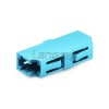 LC-UPC to LC-UPC 10G OM3 Simplex Plastic Fiber Optic Adapter,Aqua