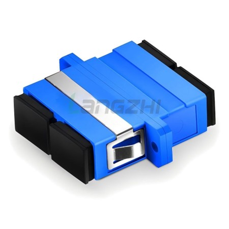 SC-UPC to SC-UPC Singlemode Duplex Plastic Fiber Optic Adapter