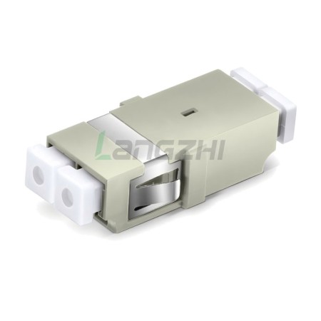 LC-UPC to LC-UPC Duplex OM1/OM2 SC Type Plastic Fiber Optic Adapter