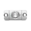 FC-ST Hybrid Fiber Optic Adapter, Female to Female, Metal