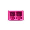 LC-UPC to LC-UPC 10G Multimode OM4 Duplex SC Type Fiber Optic Adapter, Violet Plastic