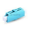 LC-UPC to LC-UPC 10G OM3 Simplex Plastic Fiber Optic Adapter,Aqua