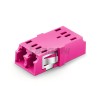 LC-UPC to LC-UPC 10G Multimode OM4 Duplex SC Type Fiber Optic Adapter, Violet Plastic