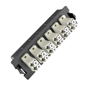 LC 12-Port Multimode OM2 Patchfeld mit Adaptern