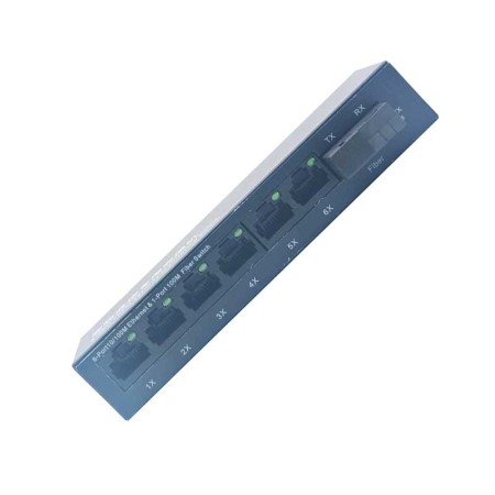 6XRJ45 | 1XSC | Porta de Fibra | 10/100M | Switch de Fibra Ethernet