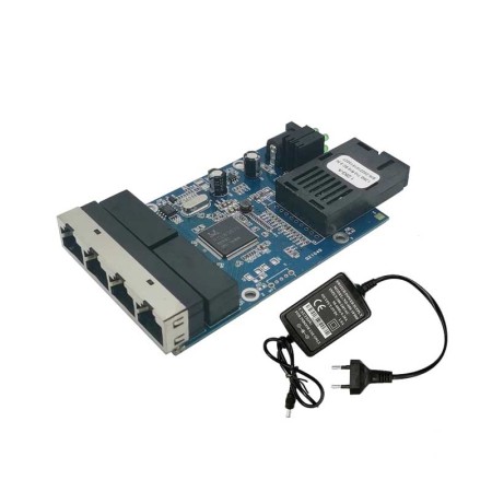 4XRJ45 | 1XSC | 10/100/1000M | Convertitore multimediale ottico in fibra Ethernet