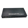8X SFP | 2X RJ45 | Gigabit | Optical Fiber Switch | Media Converter