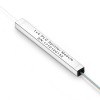 1x4 Bare Fiber PLC Splitter, Steel Package, 250μm Fiber, 1m, G.657A1