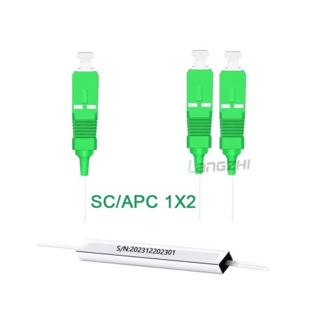 SC APC 1x2 1x4 1x8 x16 1x32 de 0,9 mm mini  Divisor PLC de fibra óptica - APC 1X2