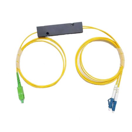 Оптический расщепитель SC/APC-LC/UPC PLC 1x2 для оптоволокна
