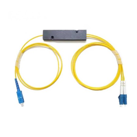 1x2 SC/UPC-LCUPC PLC 光纤光分路器
