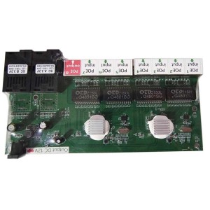 Switch Ethernet Gigabit com POE reverso, 2x1.25G de fibra e 8 portas 1000M