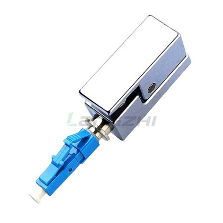 LC/UPC Square Bare Fiber Adapter - Zinc Alloy Housing 0.2dB Low Loss