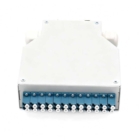 12-Port LC Single Mode Fiber Terminal Box | 24-Core Full Load Metal Enclosure | IP68 Rated Outdoor Waterproof