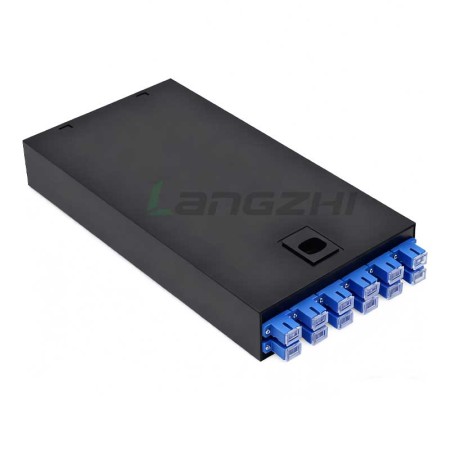 12-Port SC Singlemode Wall Mount Fiber Terminal Box - Telecom Grade