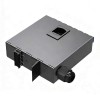 4-Port Black Empty Fiber Terminal Box | Metal Enclosure for FTTH/CATV Networks | Easy Installation