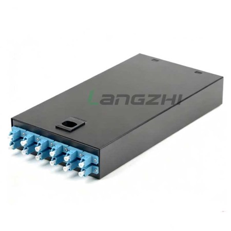 12-Port LC Single Mode Fiber Termination Box - Wall Mount & Desktop, Telecom Grade Complete Set