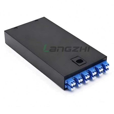 LC 12-Port 24-Fiber Single-Mode Fiber Optic Termination Box