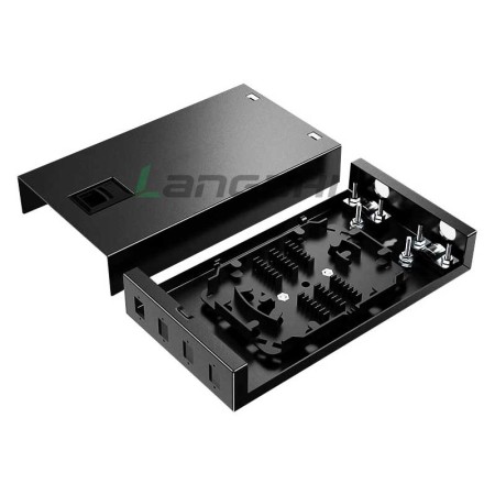 Telecom-Grade 4-Port FC/ST Fiber Terminal Box - Wall/Desktop Mount Empty