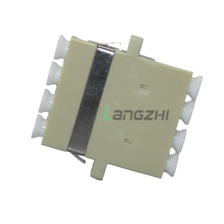 LC/UPC to LC/UPC Quad OS2 Single Mode Plastic Fiber Optic Adapter