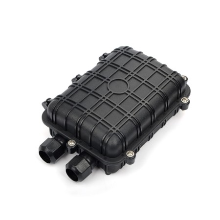 12-Core Fiber Optic Splice Box - 1x1 Ports - AlpoteForce Telecom Grade