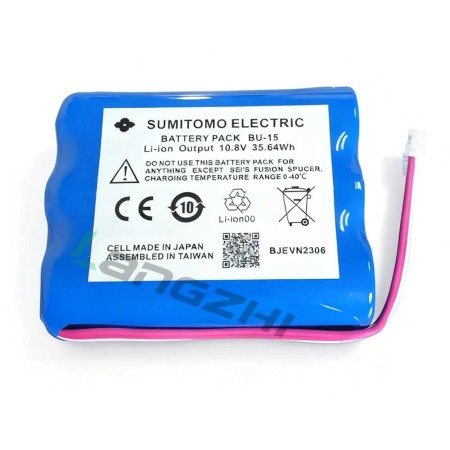 Sumitomo T-400S Battery BU-15 - 10.8V 35.64Wh Original Replacement for Fiber Fusion Splicer