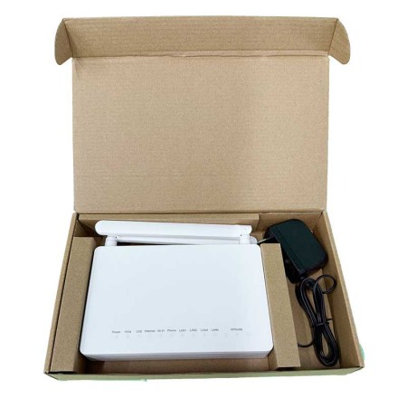 F477V2 EPON ONU with 1GE+3FE Ports & 2.4G WiFi - High-Performance Fiber Terminal for Home Networks - SC UPC/Power supply + packaging box