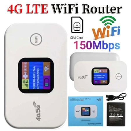 4G LTE WiFi Router 150Mbps Mobile Hotspot with SIM
