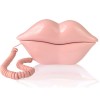 Pink Lip Corded Landline Phone, Retro Novelty Telephone for Home Decor