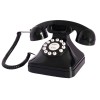 Retro Corded Landline Phone, 1980s Vintage Analog with Flash, Redial for Seniors