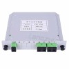 Splitter PLC 1x4, Módulo Cassete, 128x101x25mm, 5 Conectores SC e Adaptadores, Fibra G.657A1