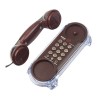 Mini Retro Trimline Corded Wall Phone, Antique Vintage Telephone with Light