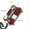 Mini Retro Trimline Corded Wall Phone, Antique Vintage Telephone with Light