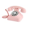 Retro Corded Landline Phone, 1980s Vintage Analog with Flash, Redial for Seniors