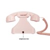 Retro Corded Landline Phone, 1980s Vintage Analog with Flash, Redial for Seniors
