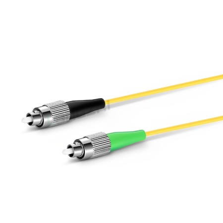 FC APC to FC UPC Simplex OS2 Single Mode PVC (OFNR) 2.0mm Fiber Optic Patch Cable