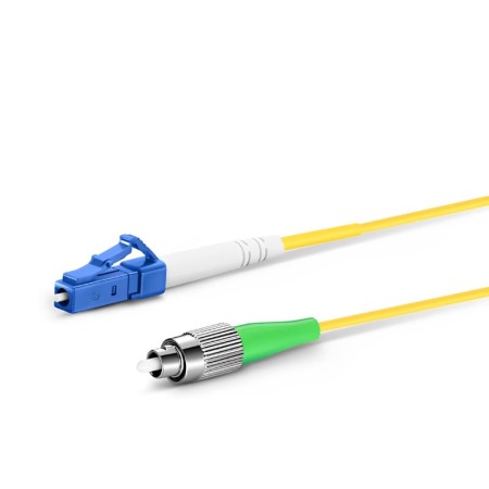 FC APC à LC UPC Câble de Fibre Optique Simplex OS2 - 2.0/3.0mm - 1M