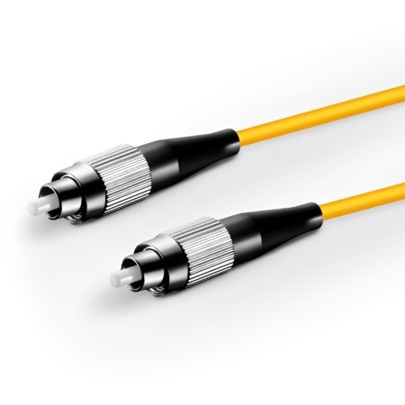 FC UPC to FC UPC Simplex OS2 Single Mode PVC (OFNR) 2.0mm Fiber Optic Patch Cable - 1M