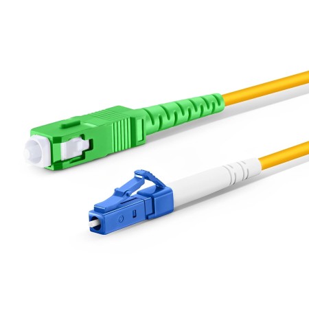 SC APC à LC UPC Câble de Fibre Optique Simplex OS2 - 2.0/3.0mm - 1M