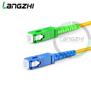 SC UPC to SC APC Simplex OS2 Fiber Patch Cable - 2.0/3.0mm