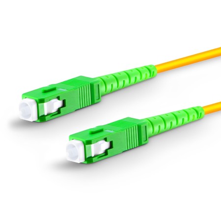 SC APC to SC APC Simplex OS2 Fiber Patch Cable - 2.0/3.0mm - 1M