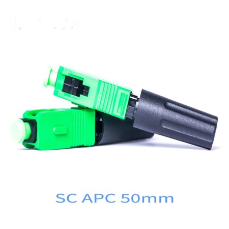 Fiber optic fast connector SC/APC-50 SM 9/125um 