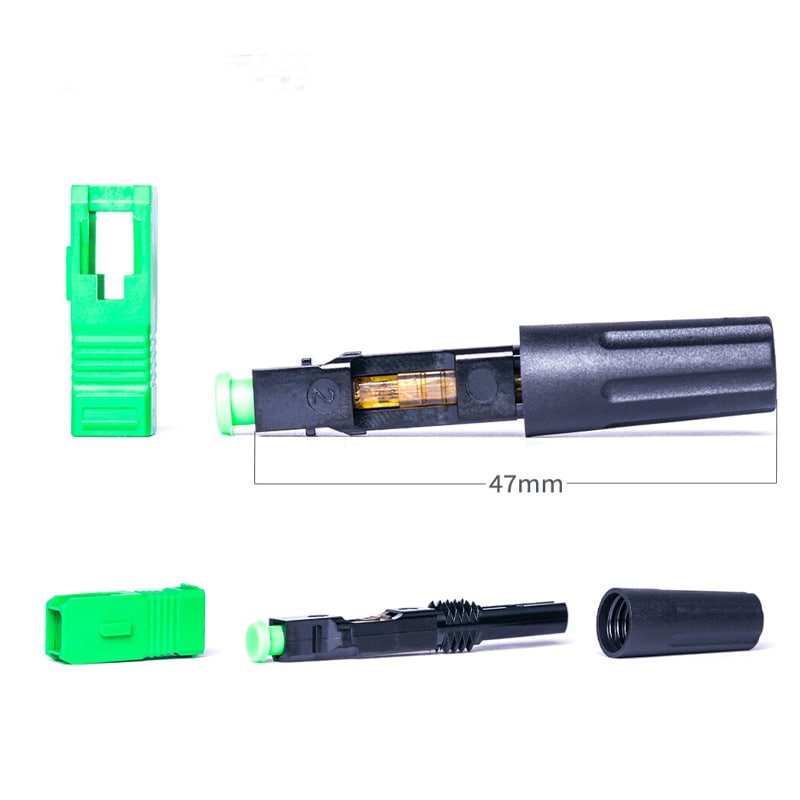 SC-APC 50 Fiber Quick Connector | FTTH Single Mode