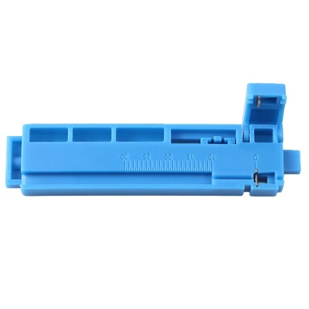 2-in-1 Fixed Length Fiber Optic Stripper & Cutting Guide Rail - Economical FTTH Tool (Blue)